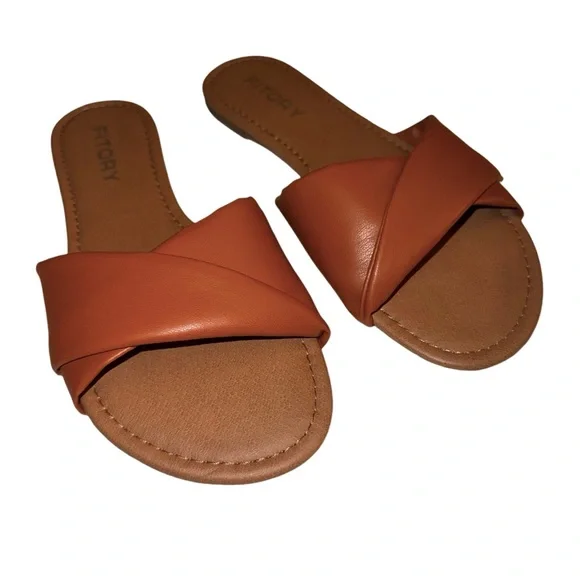 Cognac Leather Sandals - Picture 14 of 14